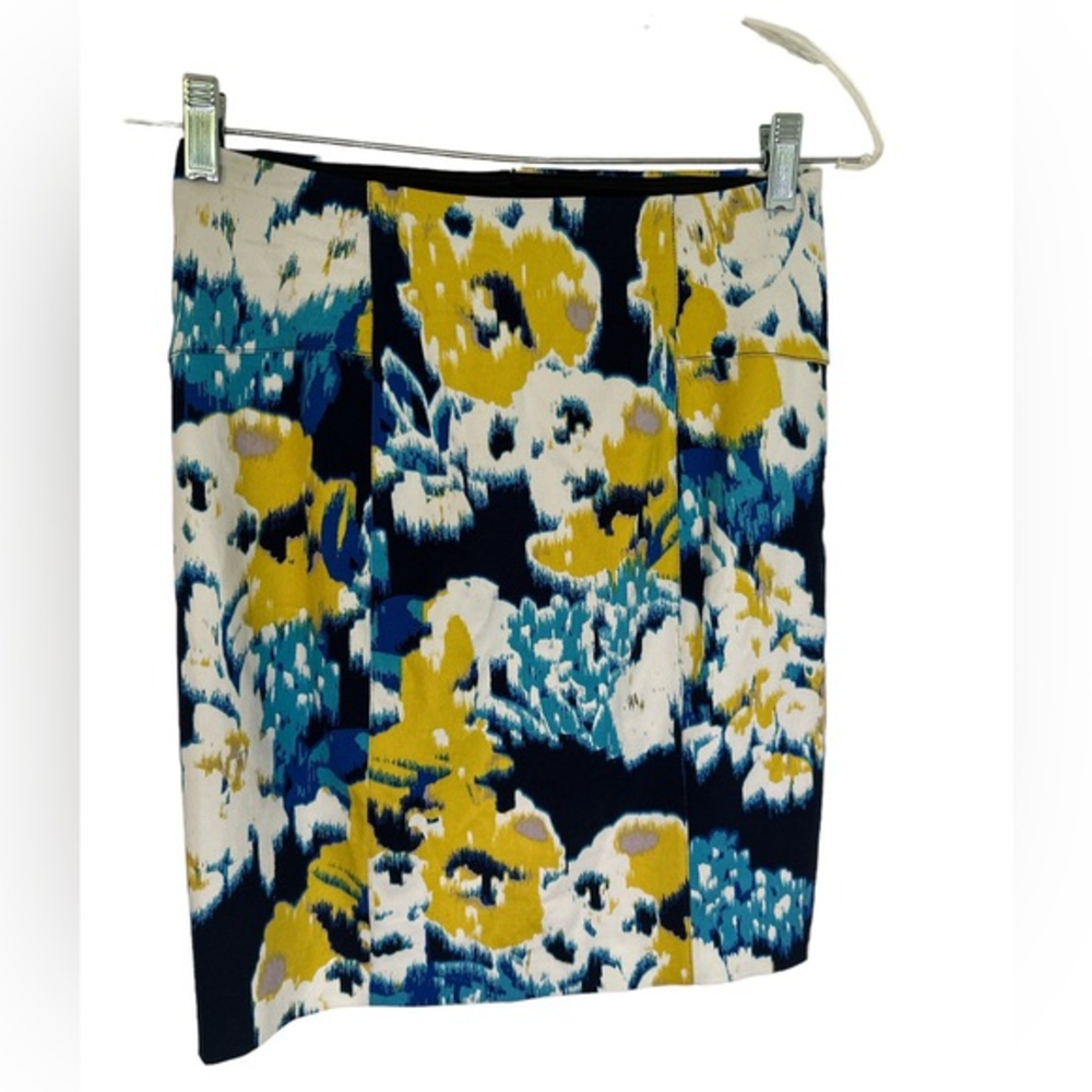 Lysse‎ Women’s Knee Length Pencil Skirt Floral LC7 Yellow Small